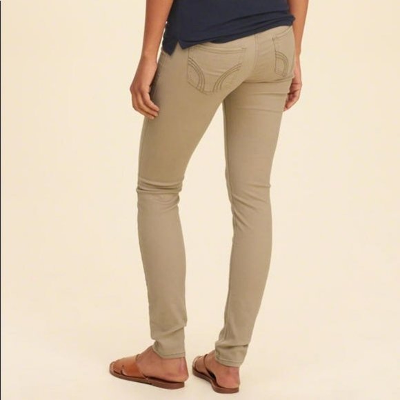 Hollister Women's Skinny Jeans Beige Size 7 W28x31L - Picture 1 of 4
